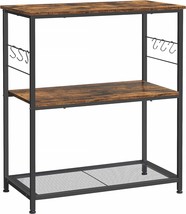 Vasagle Baker&#39;S Rack, Kitchen Shelf, Kitchen Island, Microwave Oven Stand With 3 - £81.90 GBP