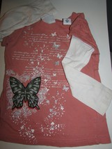 girls BASS PRO SHOPS long sleeved top w/butterflies &amp; script 3T (bx2 - 5) - $4.95