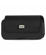 REIKO HORIZONTAL RUGGED POUCH METAL BELT CLIP 11,12 Pro Color Black - £6.65 GBP