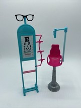 Barbie Optometrist Eye Dr Playset Furniture Vision Chart Exam Replacement - $14.03