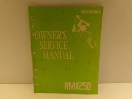 Suzuki Owner&#39;s Service Manual RMX250 - £30.64 GBP