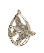 Vintage Sterling Silver Signed Wallace Enamel 1972 Peace on Earth Doves ... - $1,651.69 MXN