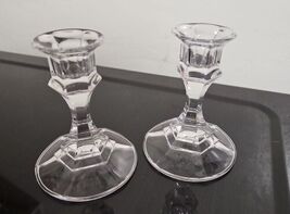 Libbey Glass 4-inch Candlestick Holders (pair)  - $9.89