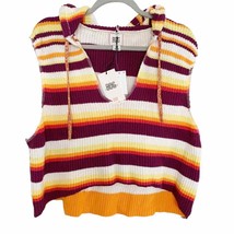 Urban Outfitters BDG Wide Stripe Sleeveless Sweater Vest Hoodie Small NWT - £37.25 GBP