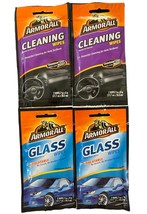 4 Pack Armor All Cleaning &amp; Glass Wipes Set, 2 Pack from Each Total 8 Wipes - £10.97 GBP