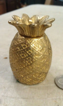 21LL09 BRASS PINEAPPLE, 160G OF METAL, 1-7/8&quot; DIAMETER, 2-5/8&quot; TALL, (LA... - $5.82