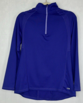Champion Women&#39;s Pullover Purple Athletic Fit Poly Spandex 1/4 Zip Size SP - £9.48 GBP