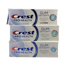 (3) Box Crest Pro-Health Gum Detoxify Gentle Whitening Toothpaste 3.7 oz - £17.29 GBP