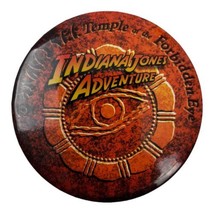 Disneyland's Indiana Jones Adventure Temple Forbidden Eye Cast Premier Button 3" - $9.50