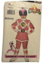 Butterick Sewing Pattern 3677 Pink Power Ranger Halloween Costume UC Girls 4- 14 - £16.02 GBP