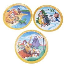 Vintage 1977 McDonald&#39;s Set Of 3 Collector Plates Lexington Melamine - £19.70 GBP