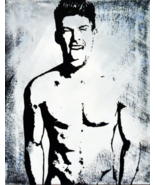 Original Art  Stick Out Your Tongue  Happy Shirtless Male - $250.00