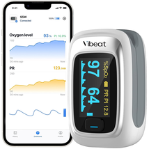Bluetooth Fingertip Pulse Oximeter with Pulse Rate, Blood Oxygen Saturat... - €36,47 EUR