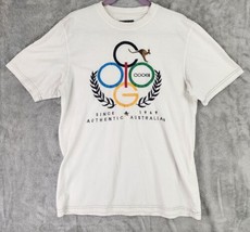 Coogi Australian Shirt Mens Medium White Olympic Kangaroo Logo Casual T ... - £23.67 GBP