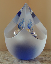 Venetian Glass Paperweight | Blue - £39.50 GBP