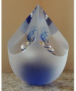 VENETIAN GLASS PAPERWEIGHT | Blue - $50.00