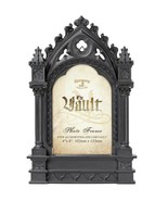Alchemy Gothic Cathedric Black Resin Picture Frame 4X6&quot; Photo Gift Decor... - $37.95