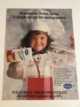 1990 Ocean Spray Liquid Concentrate Vintage Print Ad Advertisement pa16 - £7.00 GBP