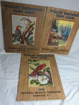 3 Vtg Wildlife Conservation Stamp albums 1953 1955 1958 National Wildlife Fed. - £16.35 GBP