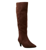 Damen Kendra Schokobraun Absatz Hoch Kleid Stiefel Memory Foam Einlegesohle - $18.99