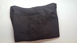 Vintage Men&#39;s Casual Pants Wrangler Size 40x30 Brown Burgundy Polyester - £16.16 GBP