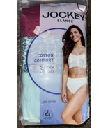 Jockey Elance ~ 3-Pair Women&#39;s French Cut Underwear Panties Cotton (B) ~... - $24.74