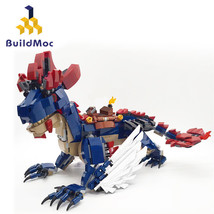 Mech Ark Survival Evolved Rock Drake DIY Model Building Blocks Set Bricks Toys - £31.64 GBP