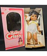 Vintage Ideal 24&quot; Baby Crissy Black African American Baby Doll Complete NOS - $331.39