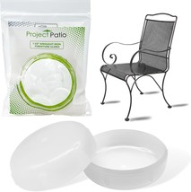 The Round Plastic Glide Floor Protector Replacements For Outdoor Metal T... - $33.97