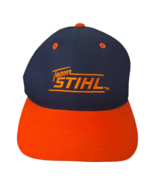Team Stihl Baseball Hat Cap Adjustable Snapback Blue &amp; Orange - $185.91 MXN