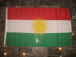 3x5 Kurdistan Rough Tex Knitted Flag 3&#39;x5&#39; Banner - £10.27 GBP