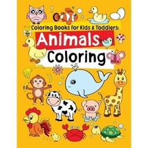 Coloring Books for Kids &amp; Toddlers: Animals Coloring: Children Activity Books fo - £7.16 GBP