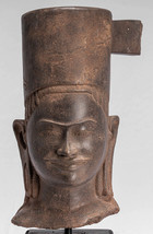 Ancien Phnom Da Style Khmer Vishnu Tête - Protection &amp; Preserver - 43cm/33 &quot; - £3,560.00 GBP