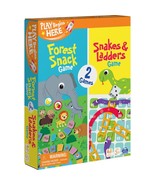 Forest Snack Game &amp; Snakes &amp; Ladders Game Ages 3+ 2 Games 1 Box Preschoo... - £14.01 GBP