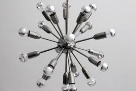 1950s Style 20 Arms Small Urchin Chandelier Décor Pendant Sputnik Brass Light - £183.26 GBP