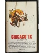 Chicago IX: Chicago&#39;s Greatest Hits Cassette 1975 - $70.08