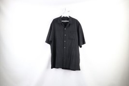 Vintage 90s Tommy Bahama Mens Medium Faded Silk Collared Hawaiian Button Shirt - £39.65 GBP
