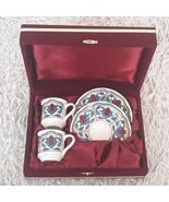 2 Cups x Kutahya Porcelain Coffee Turkish Dual serving witin Special Gif... - $60.71 CAD