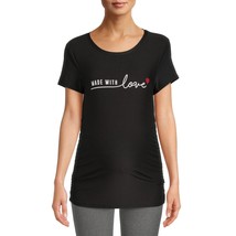 Time and Tru Women’s Maternity Graphic T-shirt Color Black Size M (8-10) - £11.60 GBP