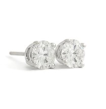 Authenticity Guarantee 
GIA Certified Round Diamond Stud Earrings 14K White G... - £9,748.14 GBP