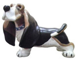 Winchester The Bassett Hound 20258 Ceramic 4.25&quot; L  Puppy Dog Figurine - $24.74