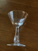 Crystal Compote Champagne Coupe Clear Blown Glass Simple Elegant - $7.90