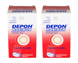 2 box DEPON MAXIMUM Paracetamol 1000mg 8/box Effervescent Tablets  - £15.75 GBP