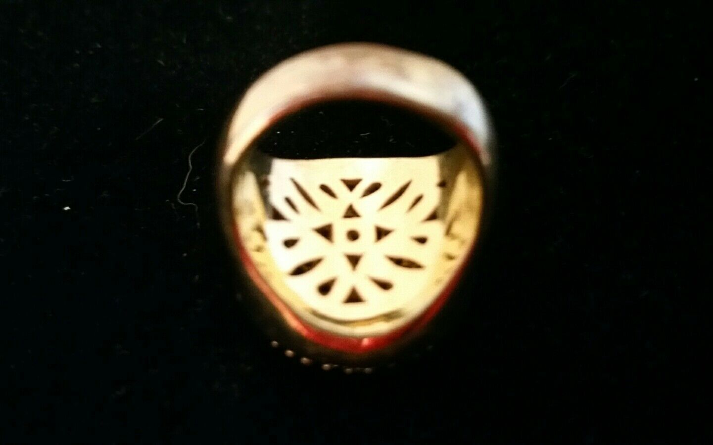Size 6 Unbranded Yellow Gold Tone Round Dome Ring Clear Prong Set Pave Stones Item image 3