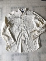 Haberdashery Shirtings J. Crew Yellow Micro Check Long Slv dress shirt 17 17.5 - £24.63 GBP