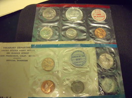 Uncirculated Set of 10 United States Coins In Original Envelope 1968 UC - £9.43 GBP