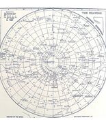 Constellations Southern Hemisphere Chart 1938 Astronomy Print Planets Mo... - $919.74 MXN