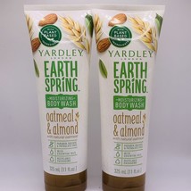 2 Yardley Earth Spring Moisturizing Body Wash Oatmeal &amp; Almond 11 Fl.oz 325ml Ea - £25.47 GBP