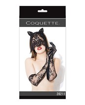 Cat mask &amp; glove set black o/s - $1,024.72 MXN