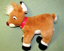 VINTAGE PRESTIGE RUDOLPH RED NOSED REINDEER 15&quot; PLUSH STUFFED CHRISTMAS ... - $9.45
